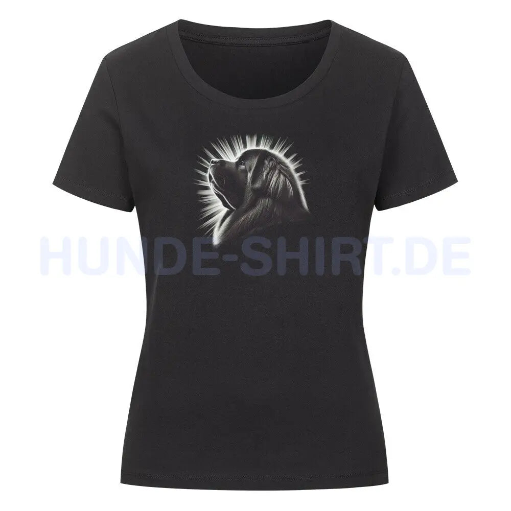 Premium Organic Damen-Shirt "Do Khyi - Shine" Schwarz – hunde-shirt.de