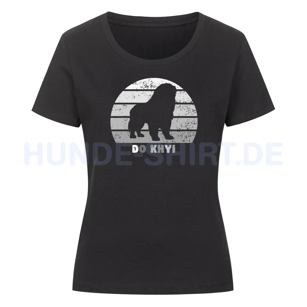 Premium Organic Damen-Shirt "Do Khyi" Schwarz – hunde-shirt.de