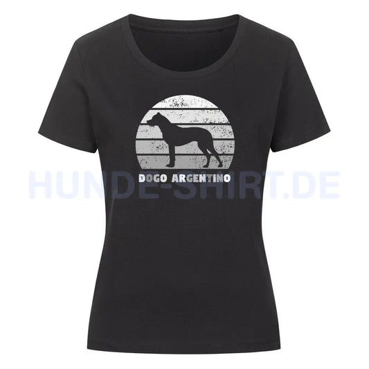 Premium Organic Damen-Shirt "Dogo Argentino s" Schwarz – hunde-shirt.de