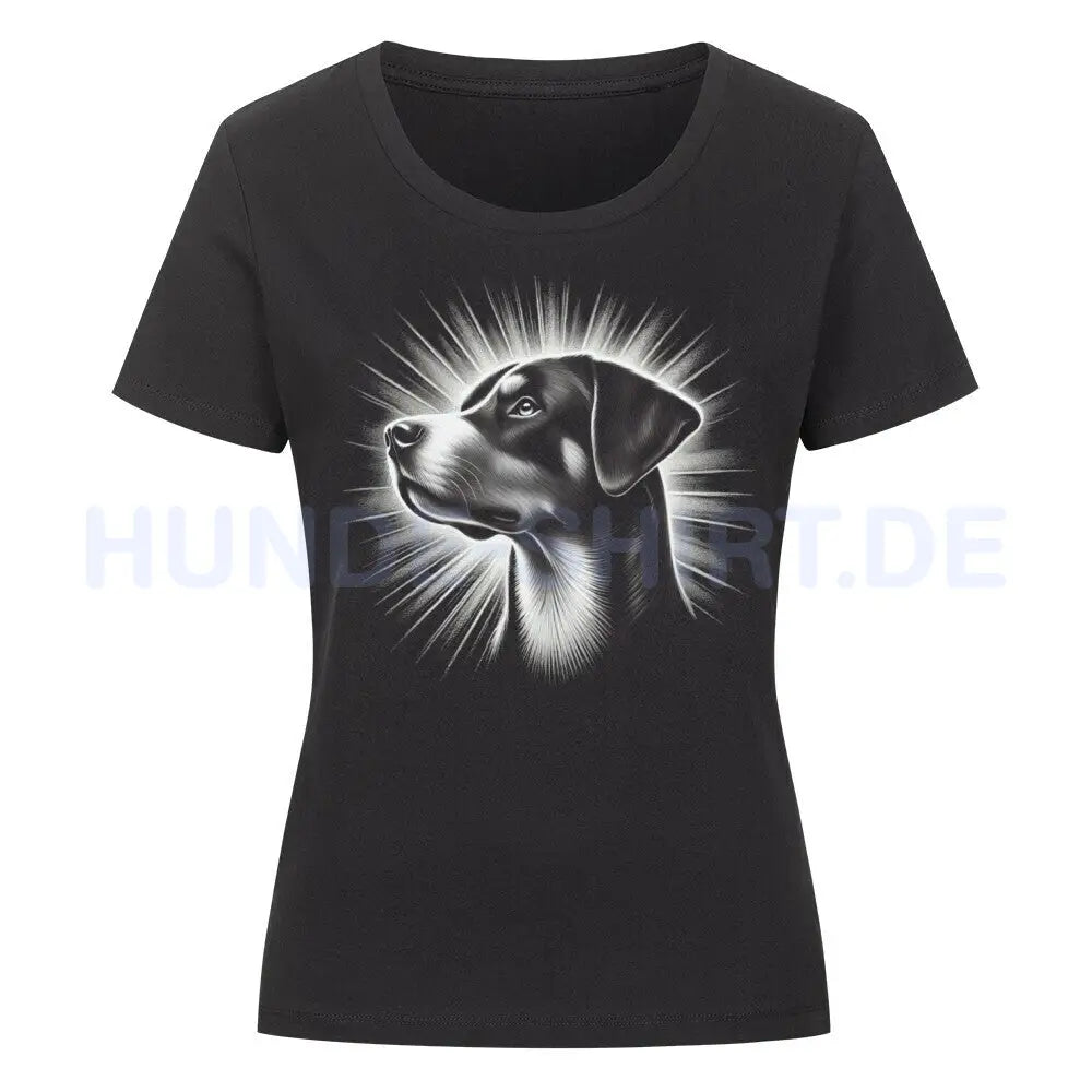 Premium Organic Damen-Shirt "Entlebucher - Shine" Schwarz – hunde-shirt.de