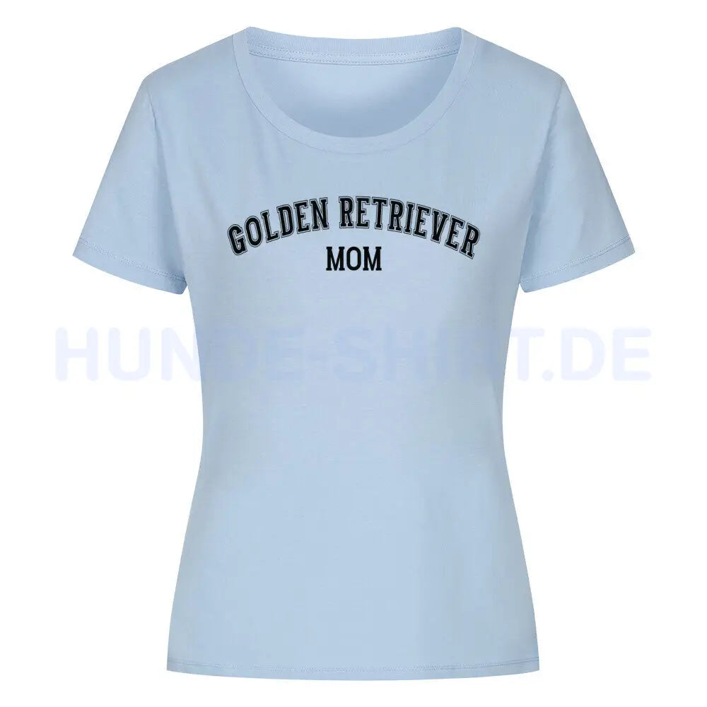 Premium Organic Damen-Shirt "Golden Retriever - MOM" Sky Blue – hunde-shirt.de