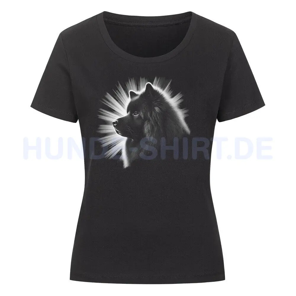 Premium Organic Damen-Shirt "Großspitz - MOM" Schwarz – hunde-shirt.de