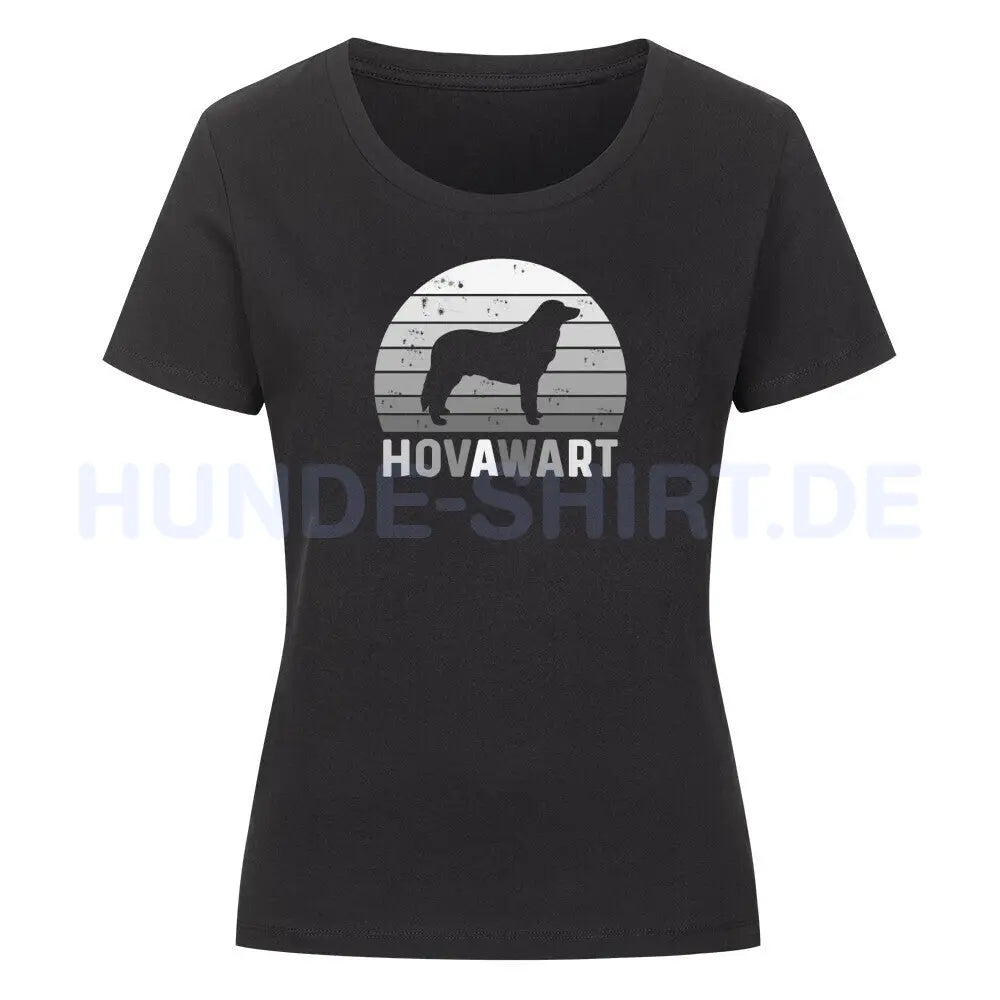 Premium Organic Damen-Shirt "Hovawart S" Schwarz – hunde-shirt.de