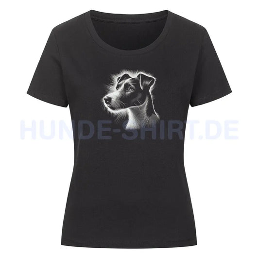 Premium Organic Damen-Shirt "Jack Russell Terrier - Shine" Schwarz – hunde-shirt.de