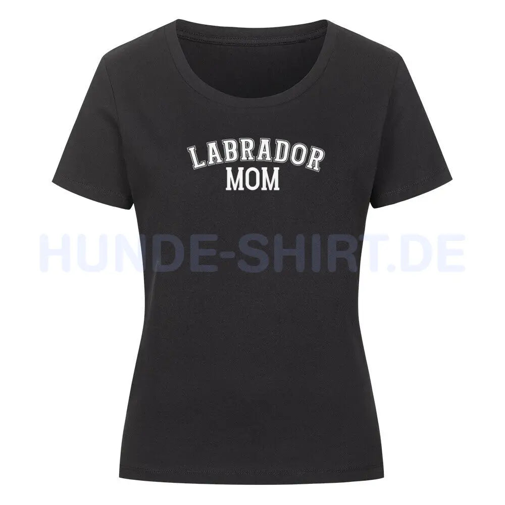 Premium Organic Damen-Shirt "Labrador - MOM" Schwarz – hunde-shirt.de