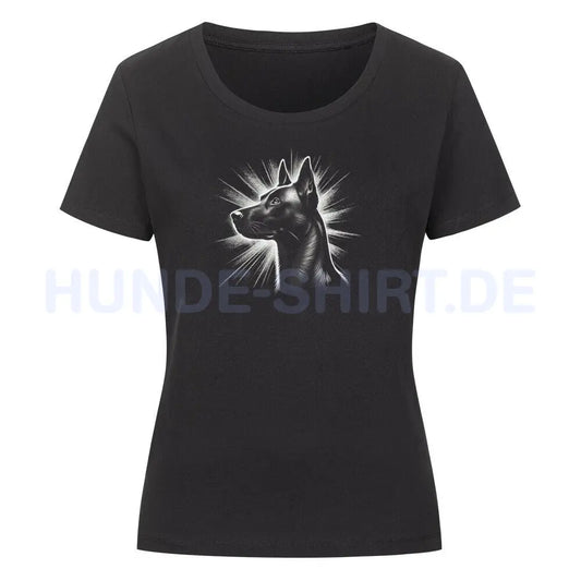 Premium Organic Damen-Shirt "Malinois - Shine" Schwarz – hunde-shirt.de