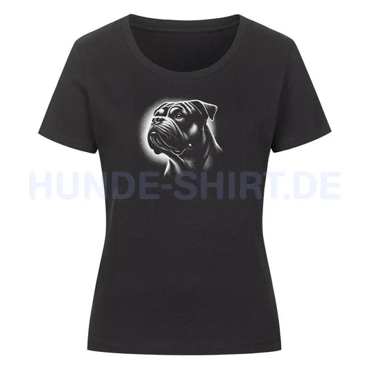 Premium Organic Damen-Shirt "OEB Shine" Schwarz – hunde-shirt.de