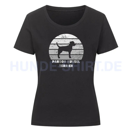 Premium Organic Damen-Shirt "Parson Russell Terrier" Schwarz – hunde-shirt.de