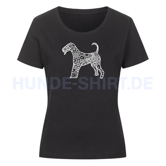 Premium Organic Damen-Shirt "Riesenschnauzer pur" Schwarz – hunde-shirt.de