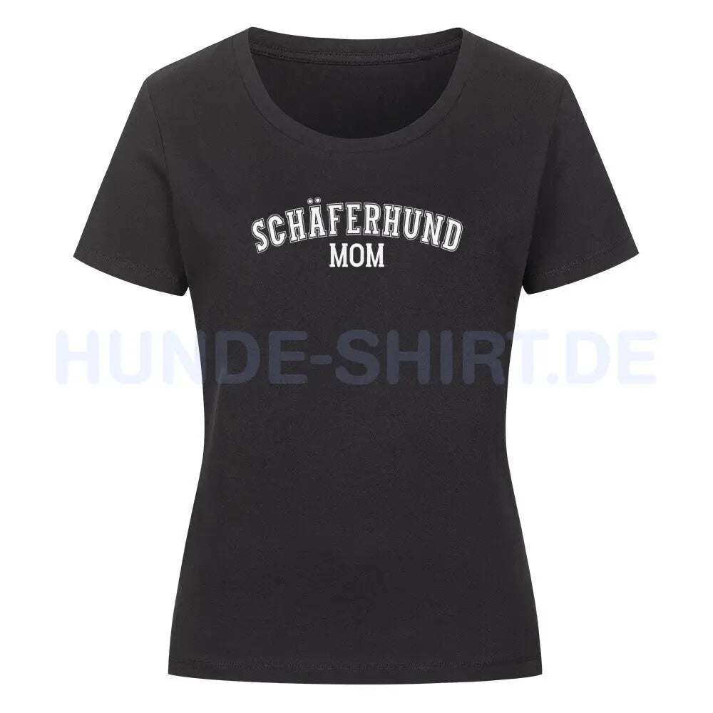 Premium Organic Damen-Shirt "Schäferhund - MOM" Schwarz – hunde-shirt.de