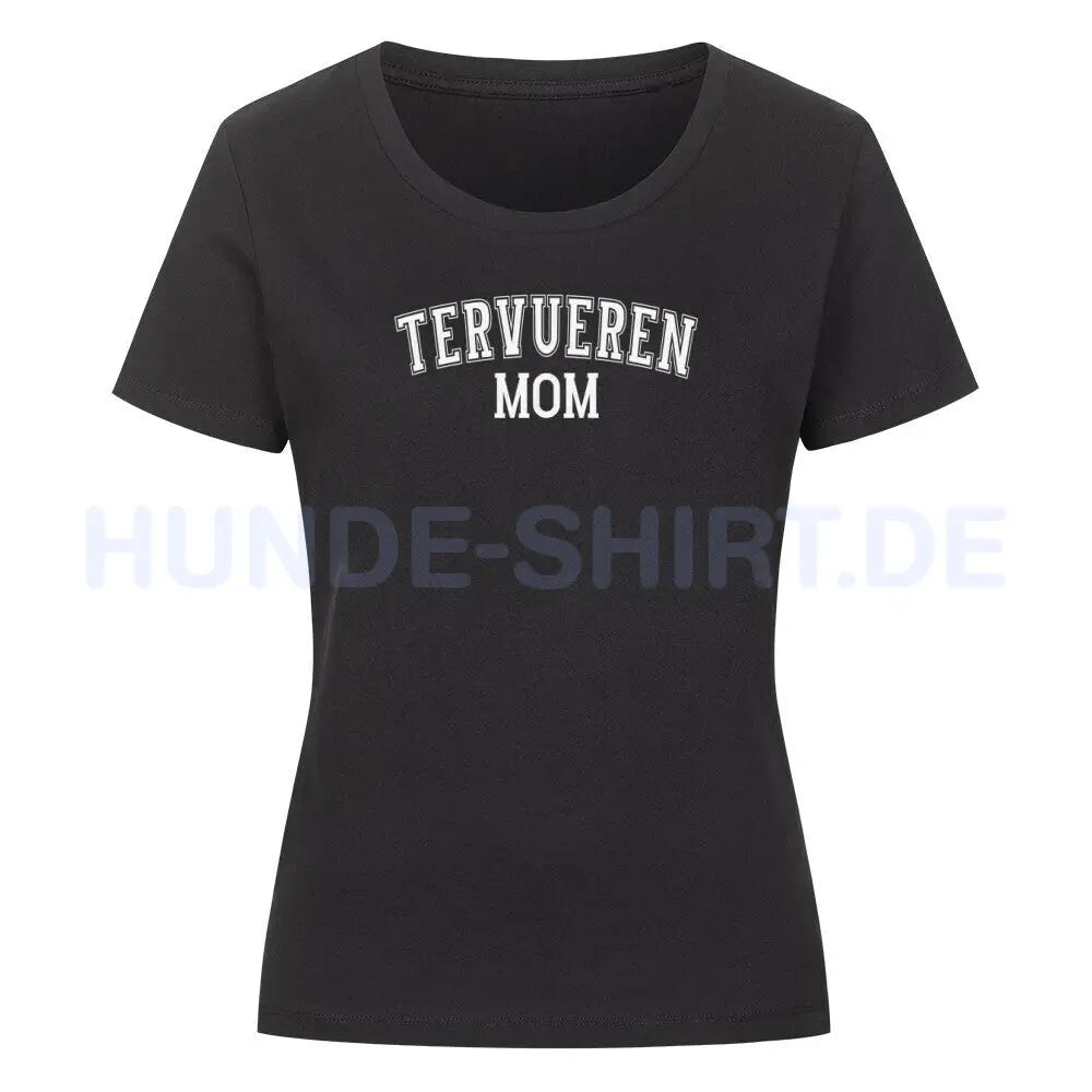 Premium Organic Damen-Shirt "Tervueren - MOM" Schwarz – hunde-shirt.de