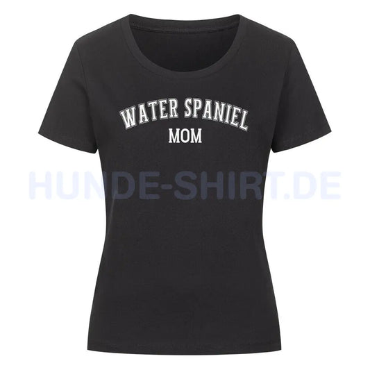 Premium Organic Damen-Shirt "Water Spaniel - MOM" Schwarz – hunde-shirt.de