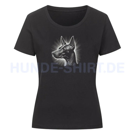 Premium Organic Damen-Shirt "Xolo - Shine" Schwarz – hunde-shirt.de