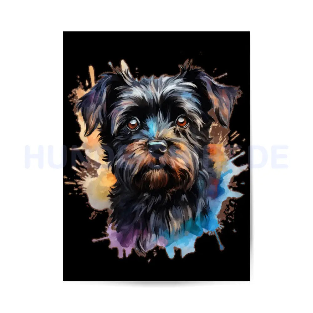 Premium Poster "Affenpinscher ART" – hunde-shirt.de