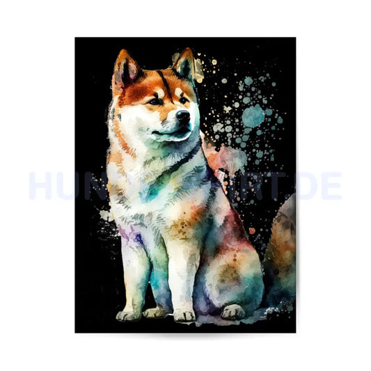 Premium Poster "Akita Inu" – hunde-shirt.de