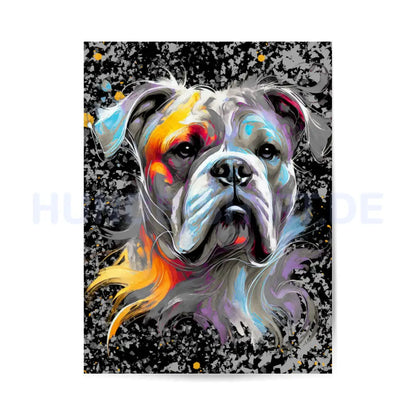 Premium Poster "American Bulldog" – hunde-shirt.de