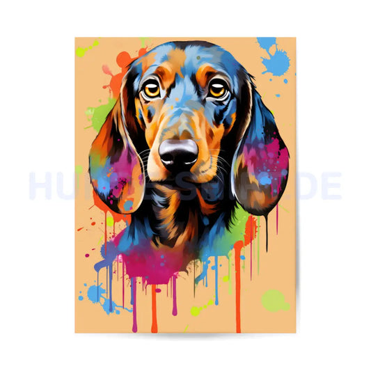 Premium Poster "Dackel ART" – hunde-shirt.de