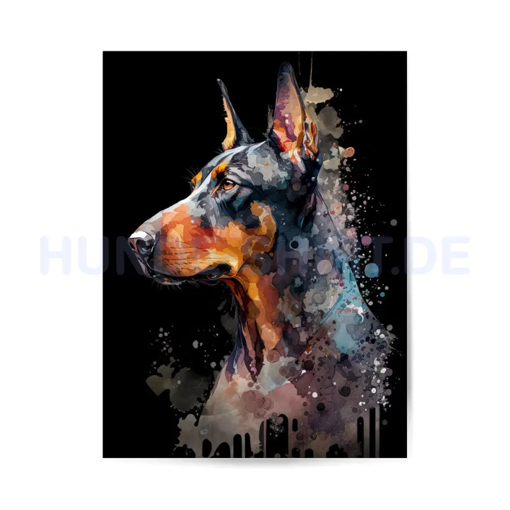 Premium Poster "Dobermann" – hunde-shirt.de