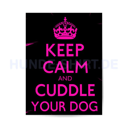 Premium Poster "Keep Calm pink" – hunde-shirt.de