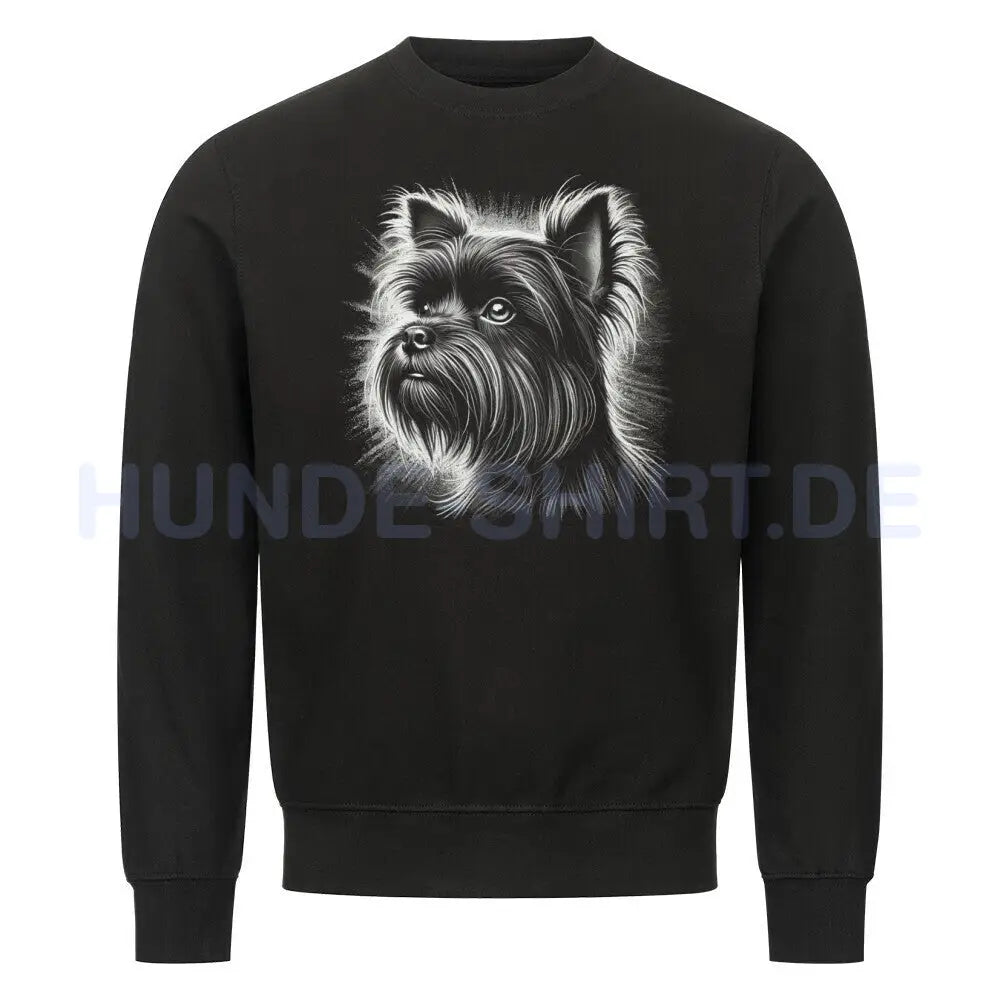 Premium Sweatshirt "Affenpinscher - Shine" Schwarz – hunde-shirt.de