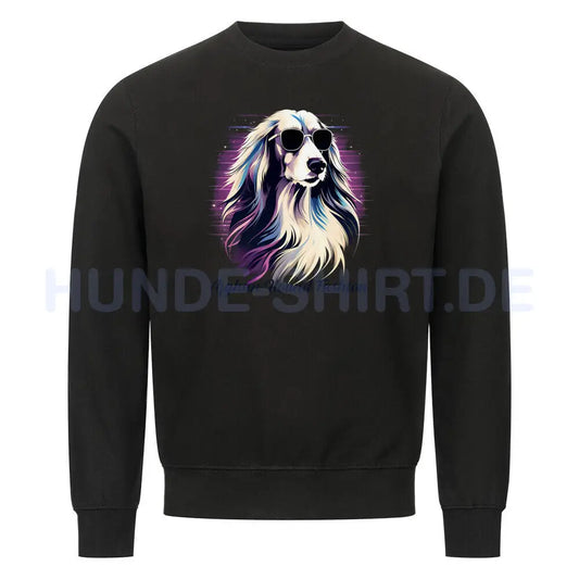 Premium Sweatshirt "Afghan Hound Fashion" Schwarz – hunde-shirt.de