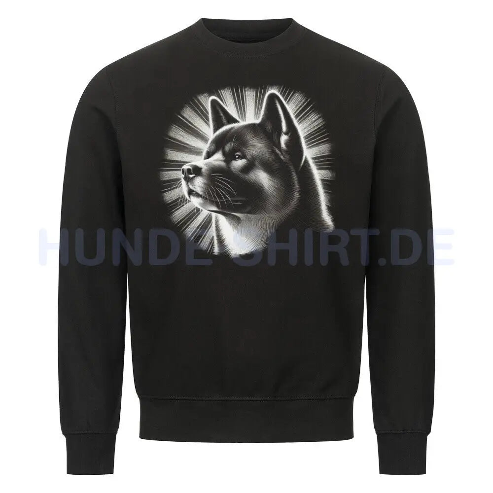 Premium Sweatshirt "Akita Inu - Shine" Schwarz – hunde-shirt.de