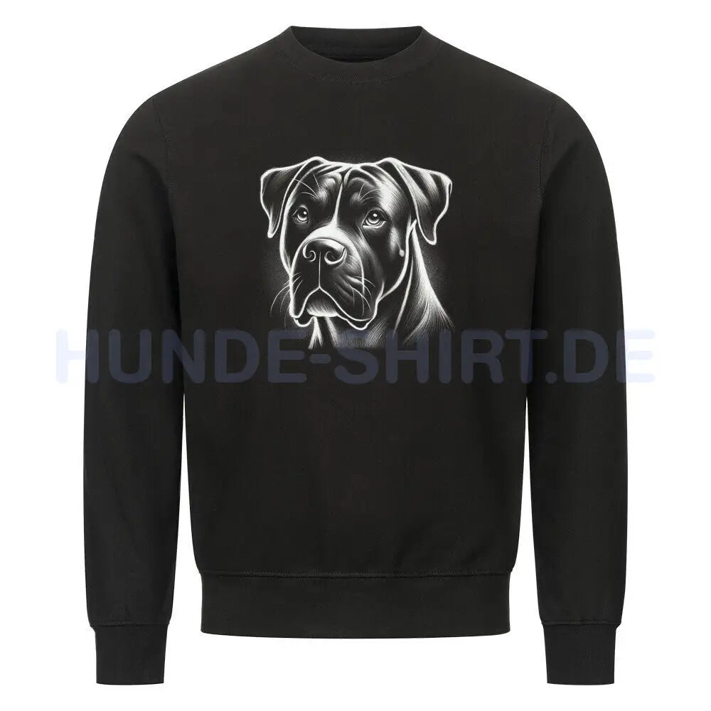 Premium Sweatshirt "American Bulldog - Shine" Schwarz – hunde-shirt.de