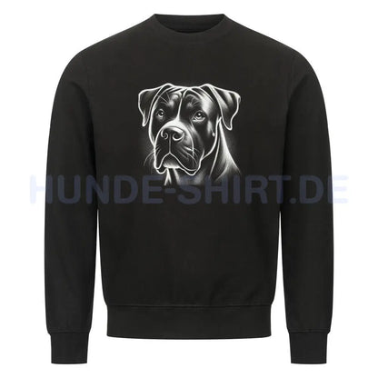 Premium Sweatshirt "American Bulldog - Shine" Schwarz – hunde-shirt.de