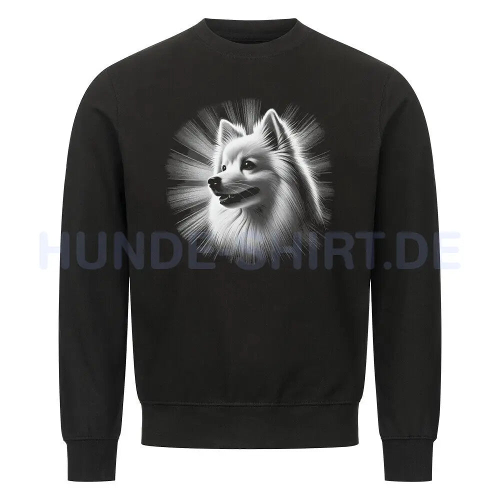 Premium Sweatshirt "American Eskimo - Bright" Schwarz – hunde-shirt.de