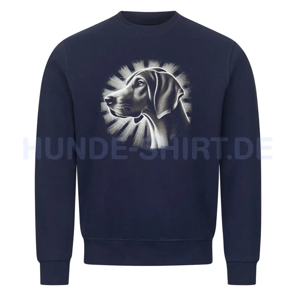 Premium Sweatshirt "American Foxhound - Shine" Navy Blue – hunde-shirt.de