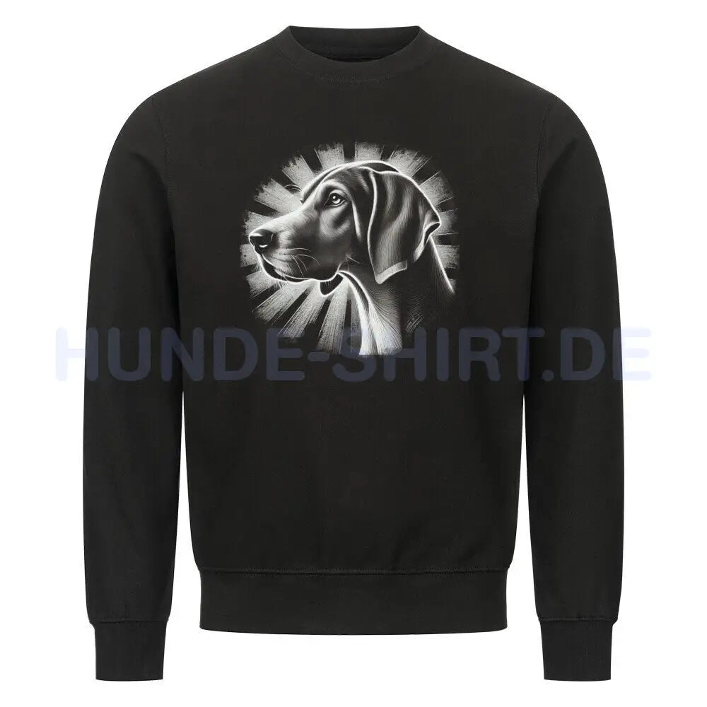 Premium Sweatshirt "American Foxhound - Shine" Schwarz – hunde-shirt.de