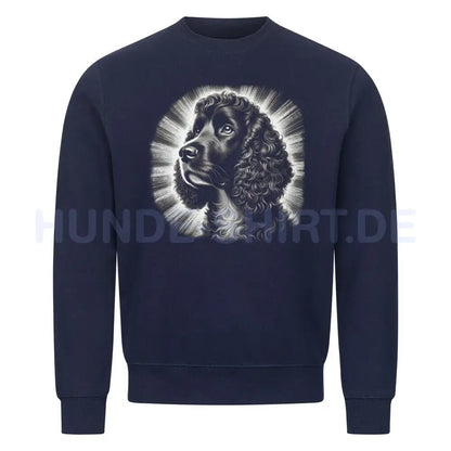 Premium Sweatshirt "American Water - Shine" Navy Blue – hunde-shirt.de