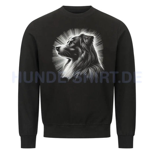 Premium Sweatshirt "Australian Shepherd - Bright" Schwarz – hunde-shirt.de