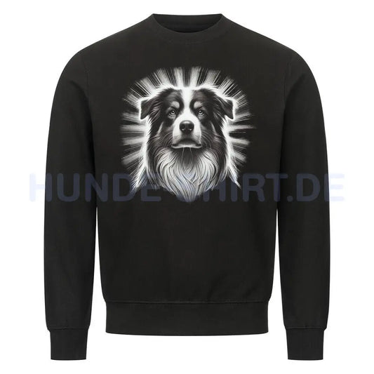 Premium Sweatshirt "Australian Shepherd - Shine" Schwarz – hunde-shirt.de