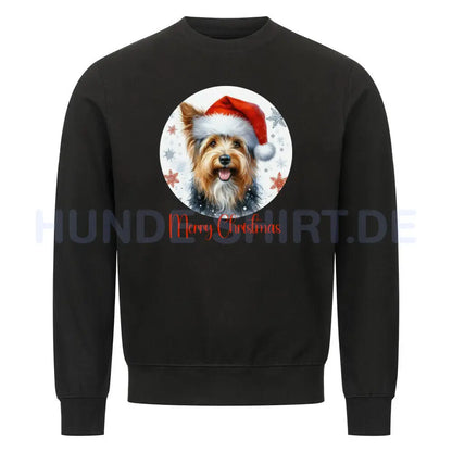 Premium Sweatshirt "Australian Terrier - Merry Christmas" Schwarz – hunde-shirt.de