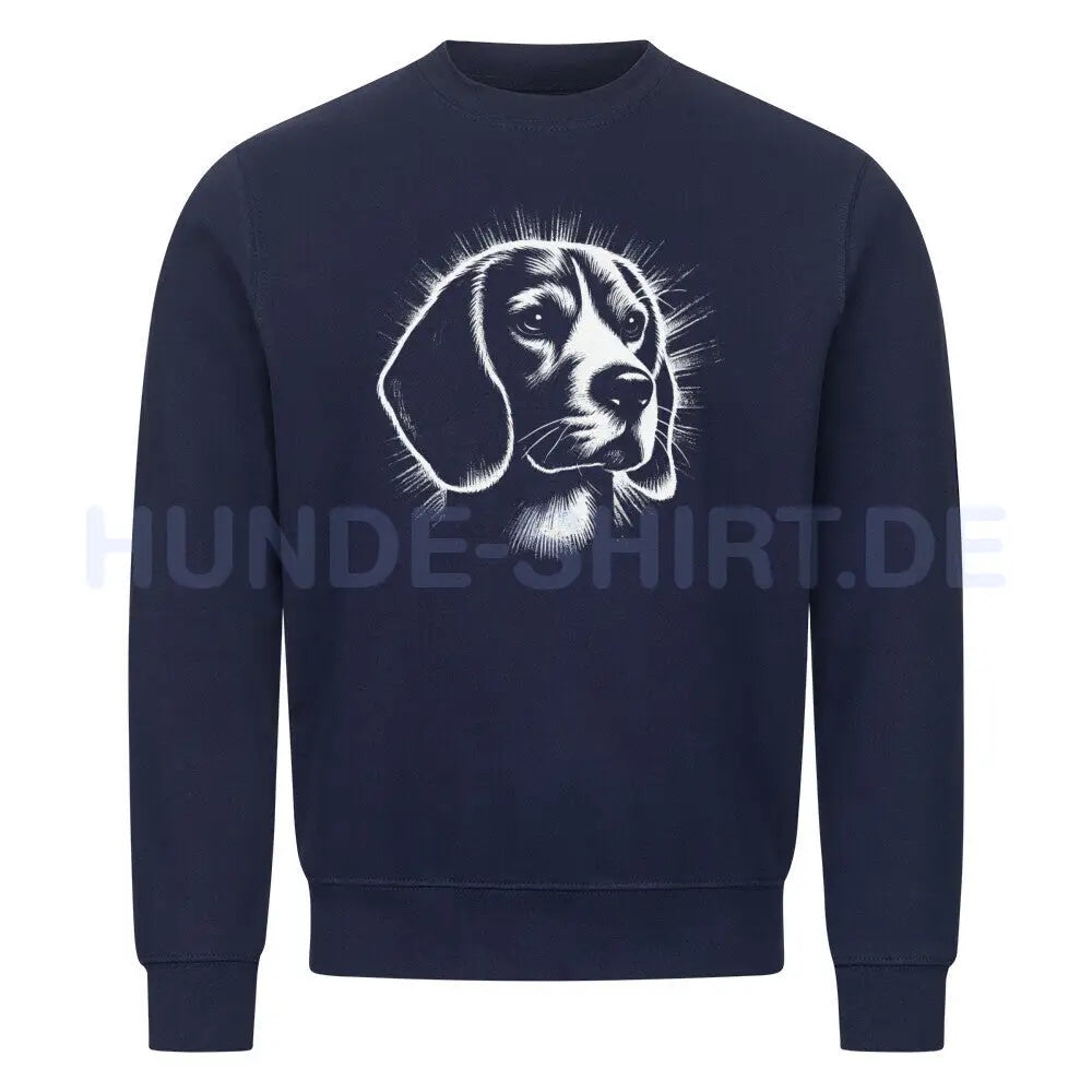 Premium Sweatshirt "Beagle SHINE" Navy Blue – hunde-shirt.de