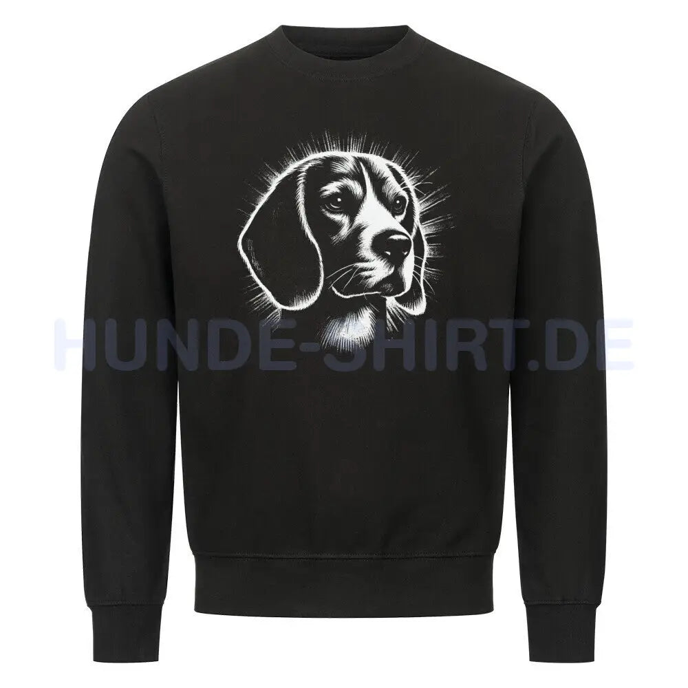 Premium Sweatshirt "Beagle SHINE" Schwarz – hunde-shirt.de