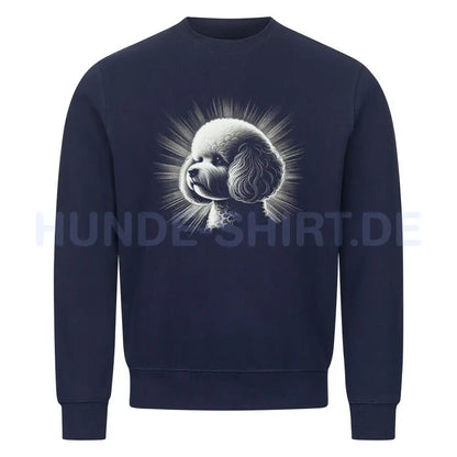 Premium Sweatshirt "Bichon Frisé - Shine" Navy Blue – hunde-shirt.de