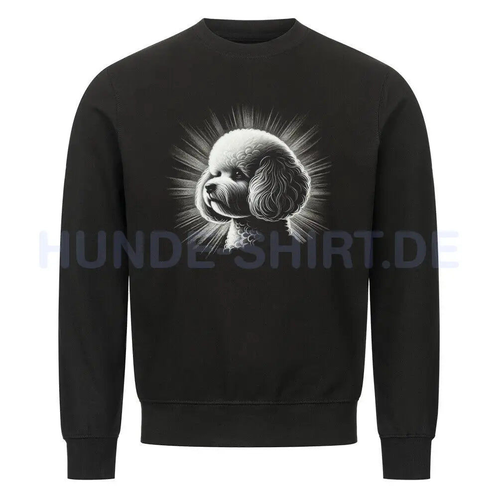 Premium Sweatshirt "Bichon Frisé - Shine" Schwarz – hunde-shirt.de