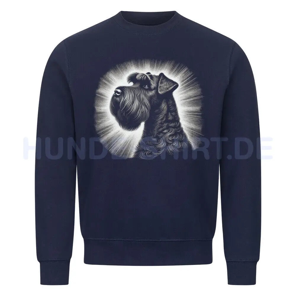 Premium Sweatshirt "Black Russian Terrier - Shine" Navy Blue – hunde-shirt.de