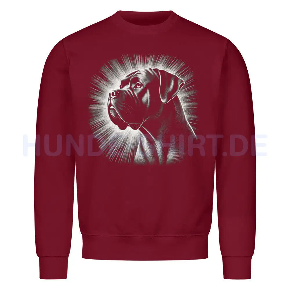 Premium Sweatshirt "Boerboel - Shine" Burgunder – hunde-shirt.de