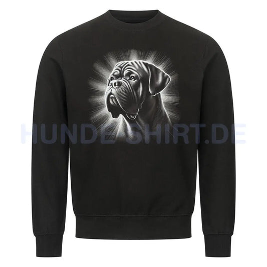 Premium Sweatshirt "Bordeauxdogge - Shine" Schwarz – hunde-shirt.de