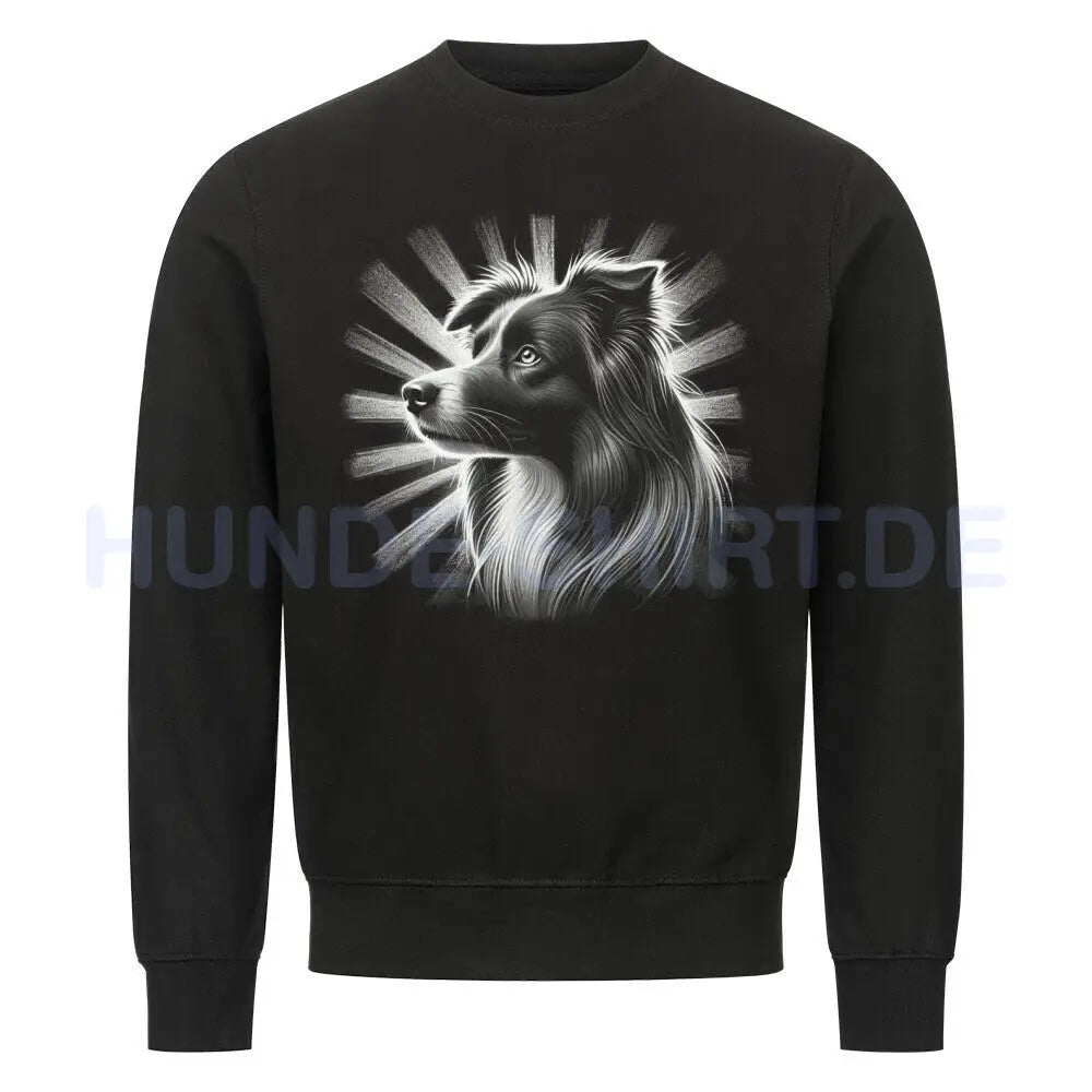 Premium Sweatshirt "Border Collie - Shine" Schwarz – hunde-shirt.de