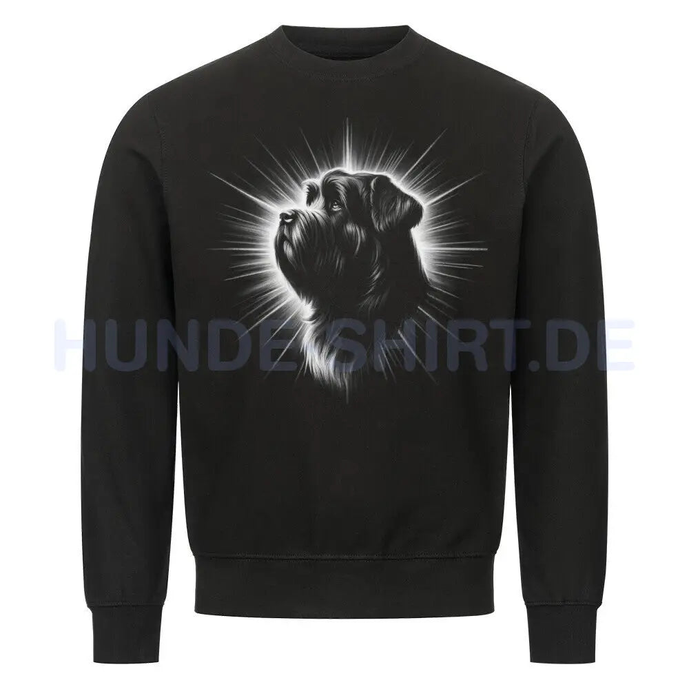 Premium Sweatshirt "Bouvier - Shine" Schwarz – hunde-shirt.de