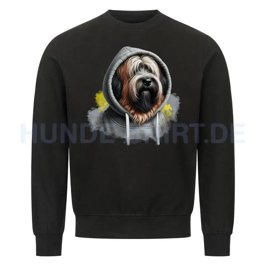 Premium Sweatshirt "Briard Hooded S" Schwarz – hunde-shirt.de