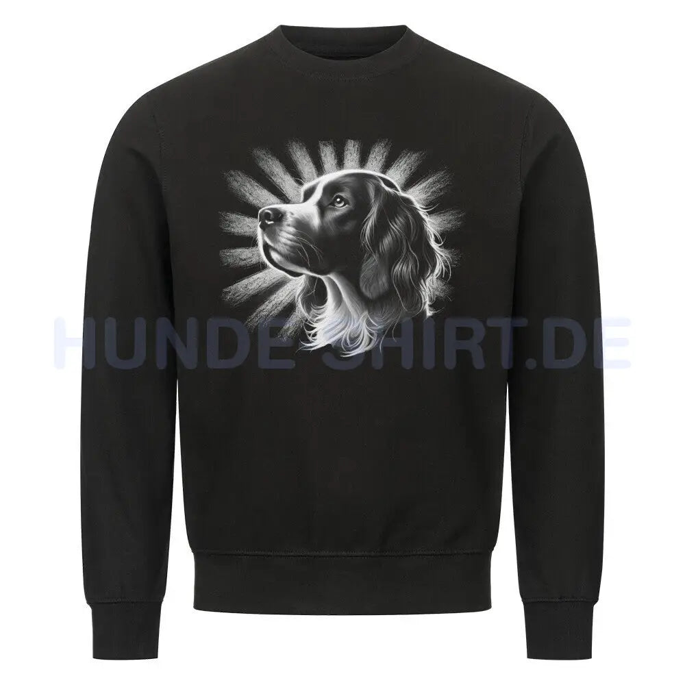 Premium Sweatshirt "Brittany Spaniel - Shine" Schwarz – hunde-shirt.de