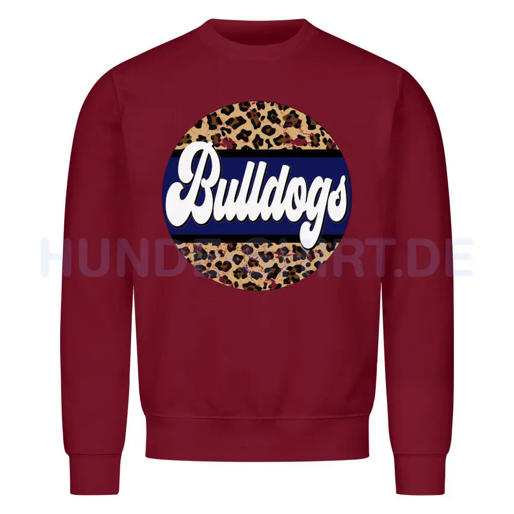 Premium Sweatshirt "Bulldogs" Burgunder – hunde-shirt.de