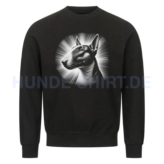 Premium Sweatshirt "Bullterrier - Shine" Schwarz – hunde-shirt.de