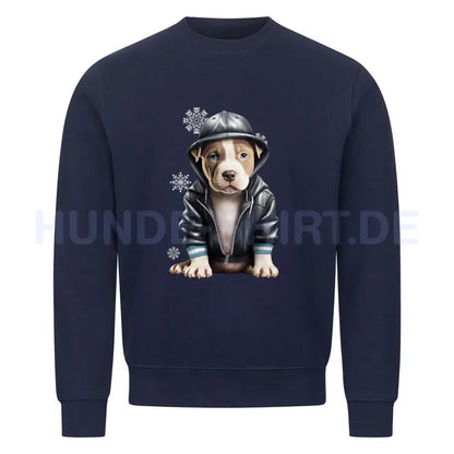 Premium Sweatshirt "Bully XL / XXL - Frost" Navy Blue – hunde-shirt.de