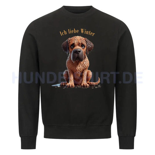 Premium Sweatshirt "Ca de Bou - Ich liebe..." Schwarz – hunde-shirt.de